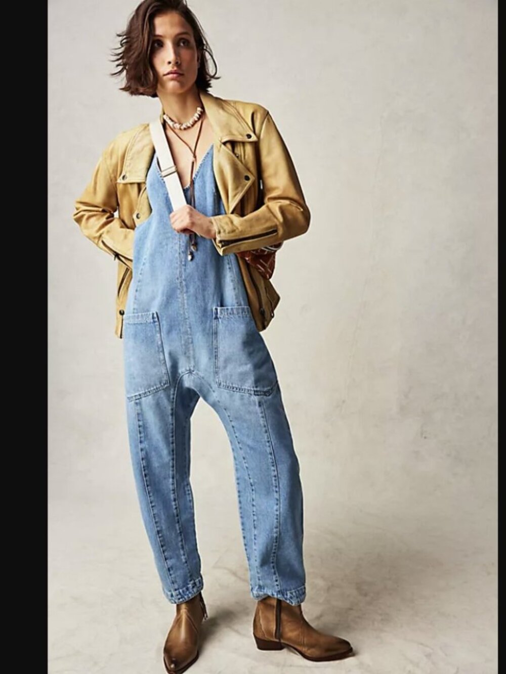 {NWOT} FREE PEOPLE | We the Free "High Roller" Jumpsuit / Overalls | Size Small